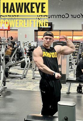 Treating University of Iowa Powerlifting team member