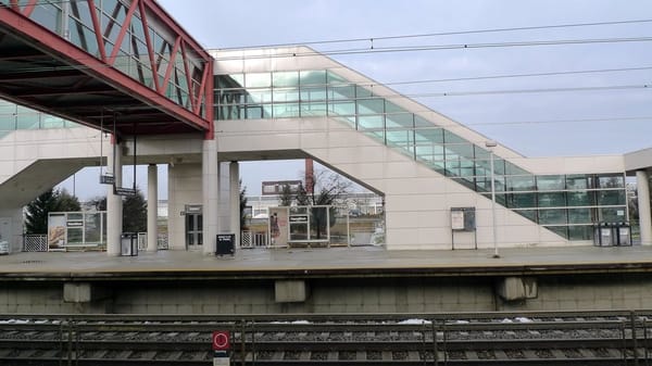 View across the tracks