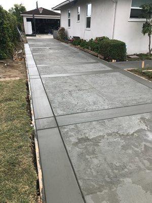 Concrete poured concrete with margins!