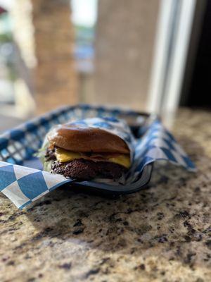 Bacon cheddar burger