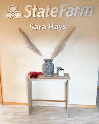 Sara Hays State Farm inside the office