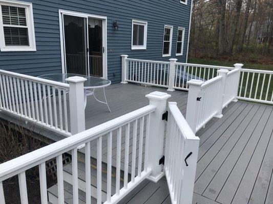 New decking and railings on this beautiful home in Medway