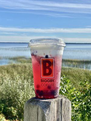 Sweet Foam Triple Berry Zip! Mocktail