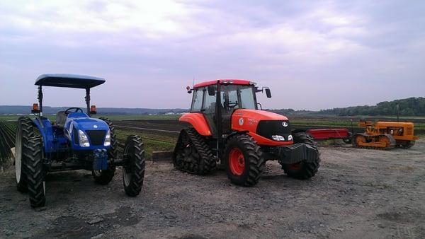 Tractors at J. Glebocki Farms in the black dirt region of Orange County, NY