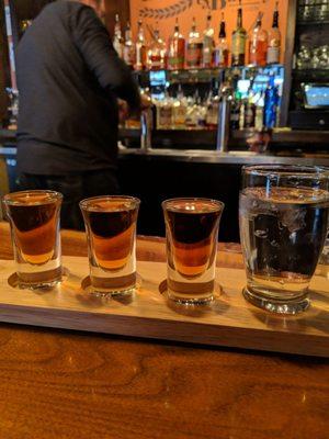 Bourbon flight