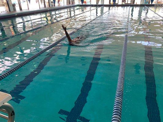 I am loving the indoor and outdoor pools at the MARJCC! Swim lanes are fantastic and the staff is so nice!!