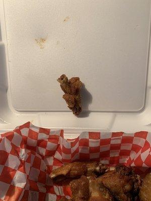 Imitation chicken wings - this counted as a wing!