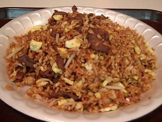 Beef Fried Rice at the Shanghai Wok, thee best!