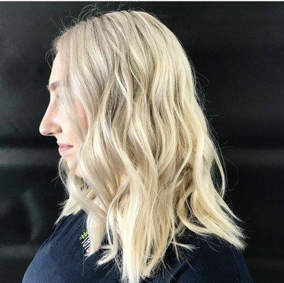 Heavy blonde balayage