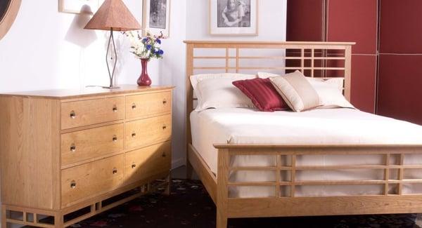 Hand-crafted, solid wood bedrooms.