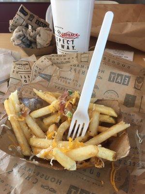 Fries were great but just needed a touch of salt