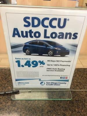 Car loans!