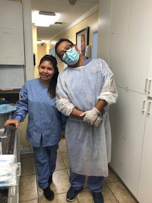 Dr.Zambrano and his favorite assistant Maribel!