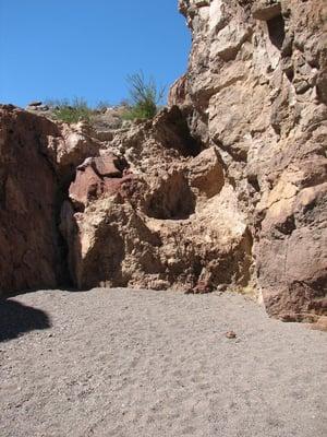 The 3rd class, 15 foot dry fall.  Go down and back up on the right side as you look at this photo.