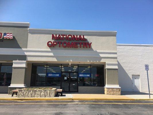 National Optometry has moved to suit #108. between National Guard and Value City