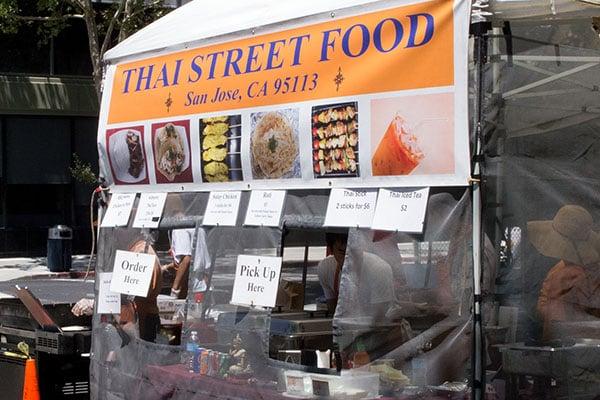 The stand at the San Pedro Square Farmer's Market, on Fridays.