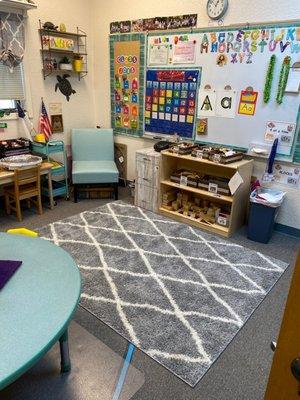 One of the pre k classrooms