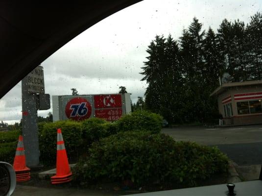 Last gas station before heading west on 520.