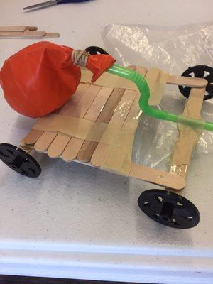 Air powered car by our little builders