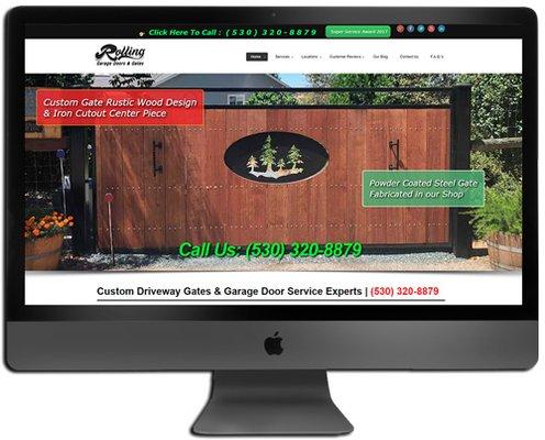 ProSEO Marketing Custom Design FAAC Gate Systems & Garage Door Client in Truckee, CA