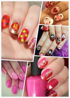 Chinese New Year and Valentines day are coming very soon! Get your nails prepare!