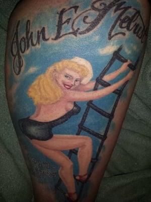 My WWII pin up done by Tim