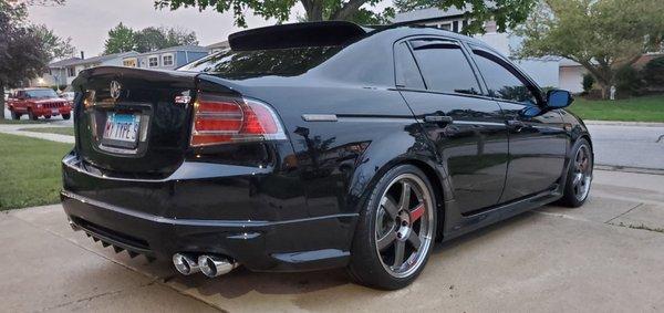 2008 Acura TL Type S. Just look at that back end after P&L