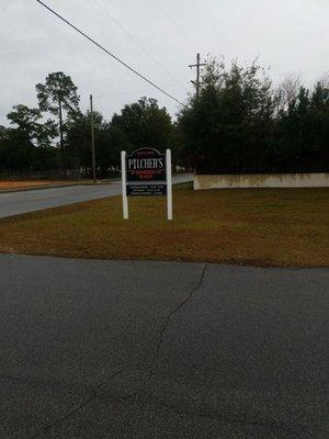 Sign by road