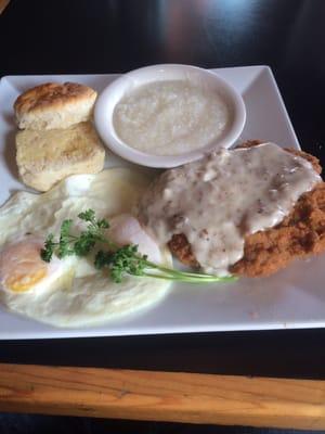 Country fried steak!! Yum!