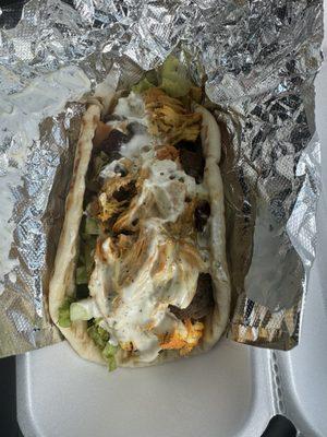 2C) Gyro & Chicken Pita Wrap