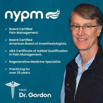 Meet Dr. Gordon. Dr. Charles F. Gordon III, M.D., has been practicing medicine for over 25 years and is double board certified.