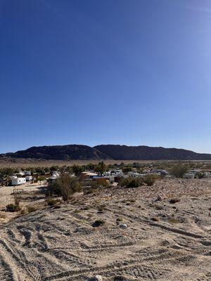 Ironwood over look towards blow sands