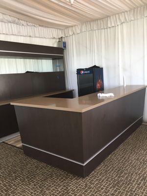 Custom front and back bar cabinets at Metro-Golf course in Alameda, CA