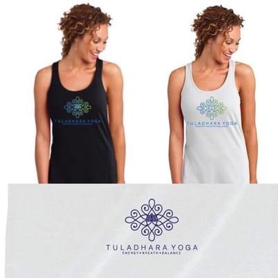 We did these tank tops and towels for Tuladhara Yoga's grand opening in Lakewood, WA!