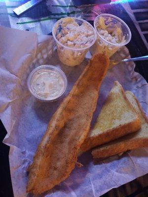 Fish fry! The seafood pasta salad is delicious