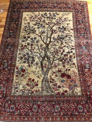 Tabriz rug antique Persian after cleaning repairs re weaving and restoration