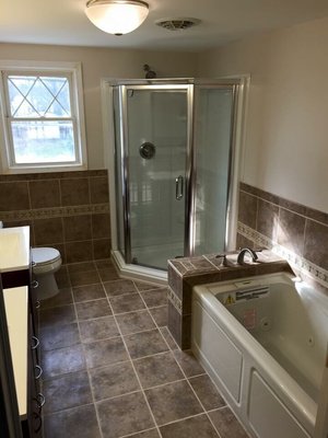 Bathroom Addition, That was Part  of a Complete Home Renovation Project in Dallas Pa