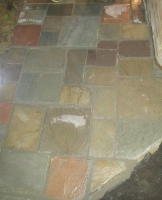 Flagstone walkway