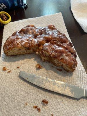 Giant apple fritter.