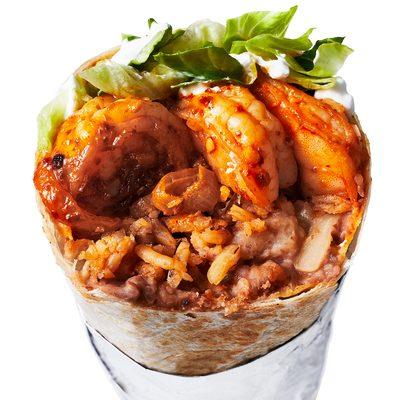 Our version of Surf and Turf, we call it the Crazy King Burrito.