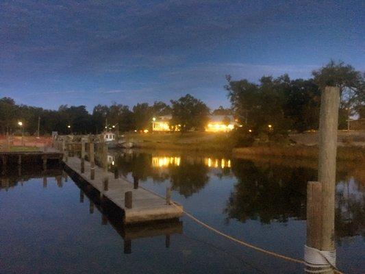 Dock and learning center in back