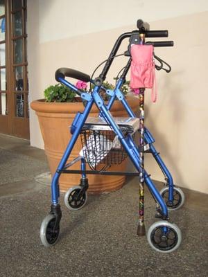 One of our popular 4 wheel walker