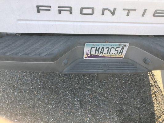 License plate