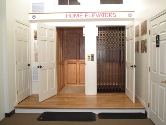 Take a Ride in one of our Home Elevators in our Showroom