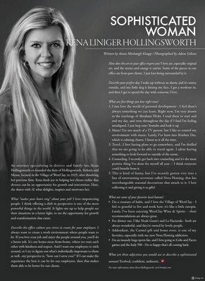 Divorce and Family Law Attorney Featured as Sophisticated Woman in Sophisticated Living Magazine