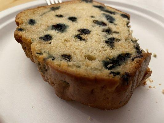 Blueberry Graham bread - very hearty and delicious slice