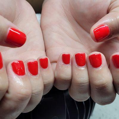 GEL MANICURE  FERRARI RED