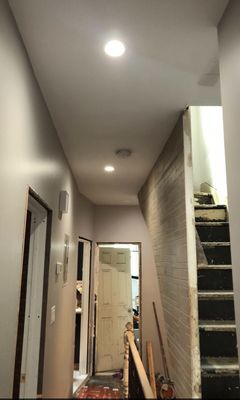 Recess lighting installation