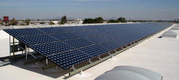 Reducing the carbon footprint with solar panels