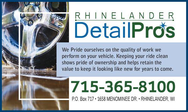 Rhinelander Detail Pros